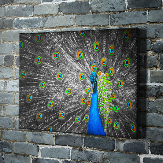 Pop of Peacock Blue - Canvas