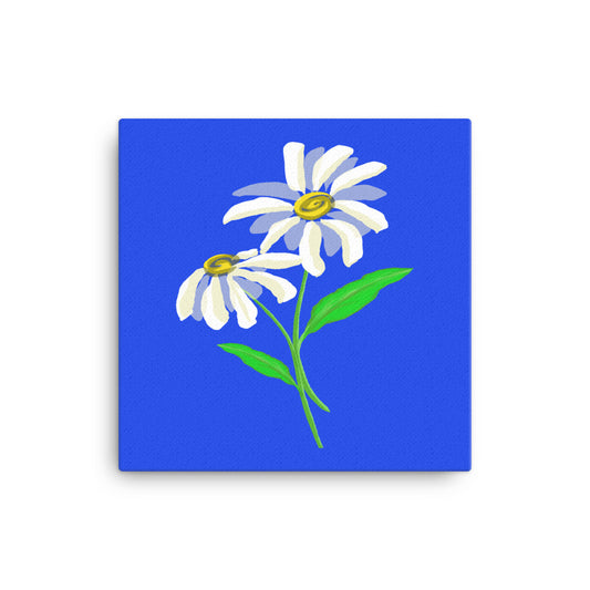 Daisy Day - Royal Blue - Canvas