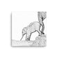 Elephant - Black & White - Canvas