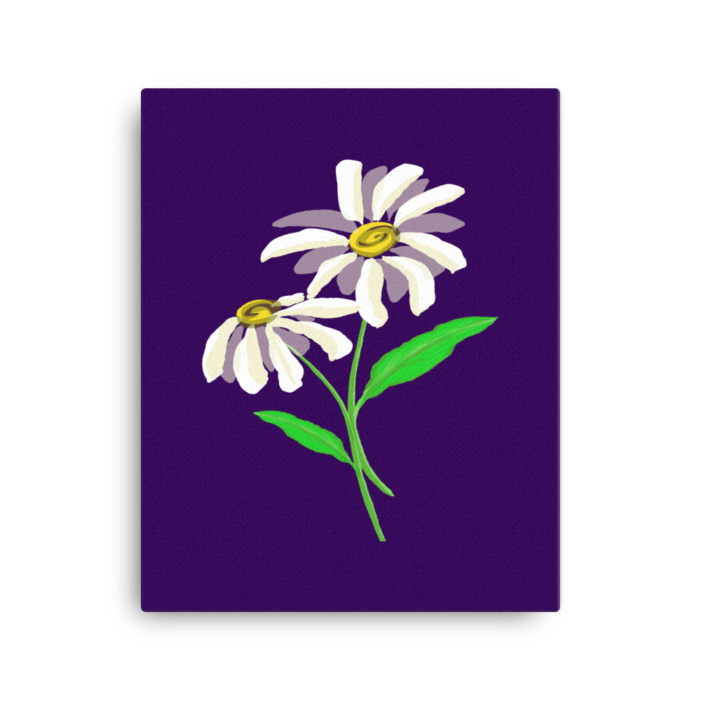 Daisy Day - Ripe Plum - Canvas