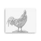 Rooster - Black & White - Canvas