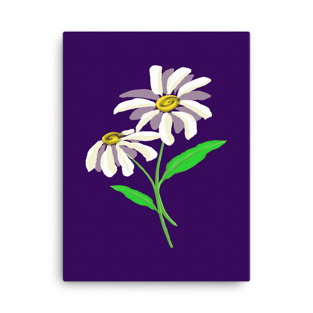 Daisy Day - Ripe Plum - Canvas