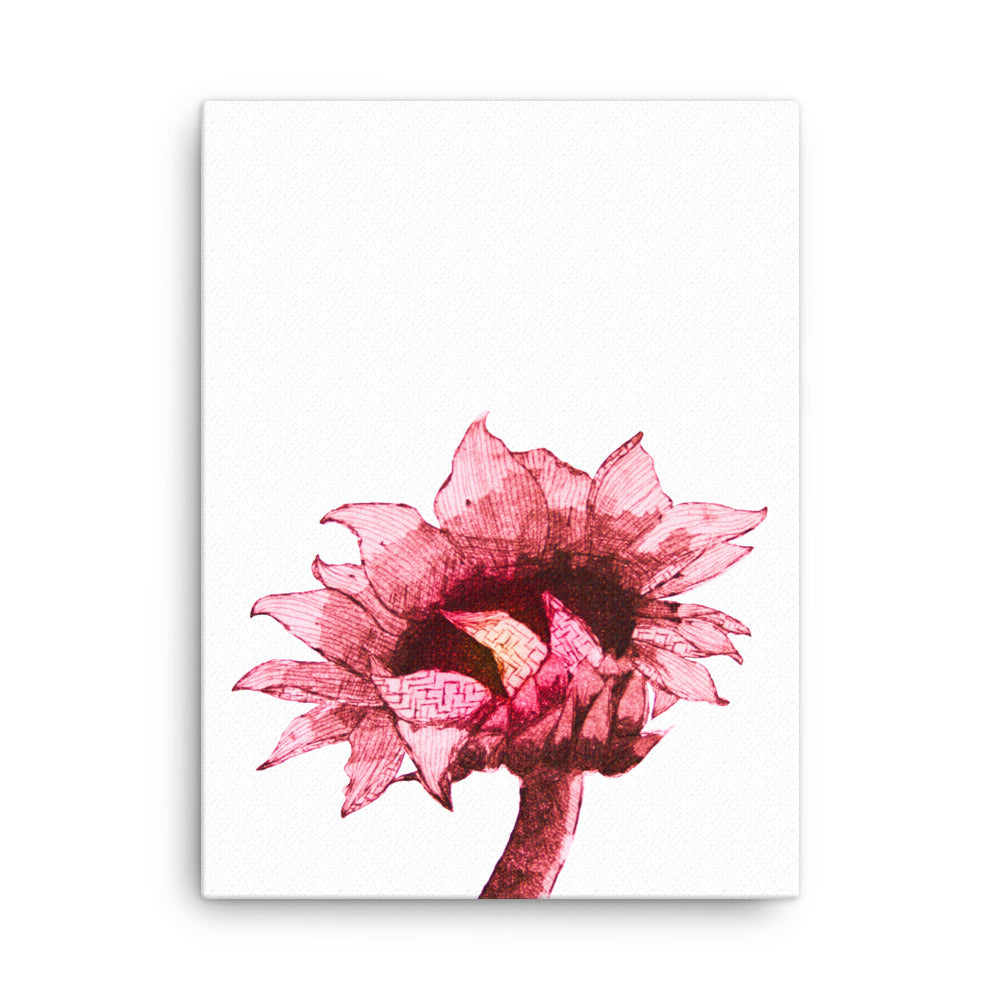 Sunflower - Crimson - Canvas