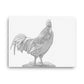 Rooster - Black & White - Canvas