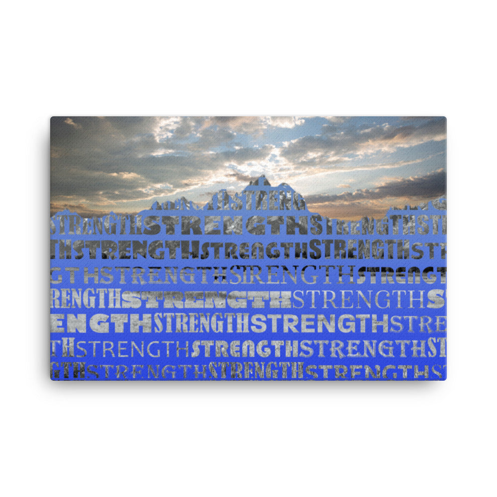 Strength - Steel Blue - Canvas