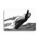 Humpback Whale - Black & White - Canvas