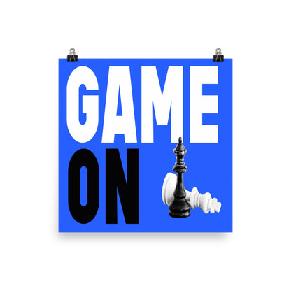 Game On - Blue Ribbon - Art Print