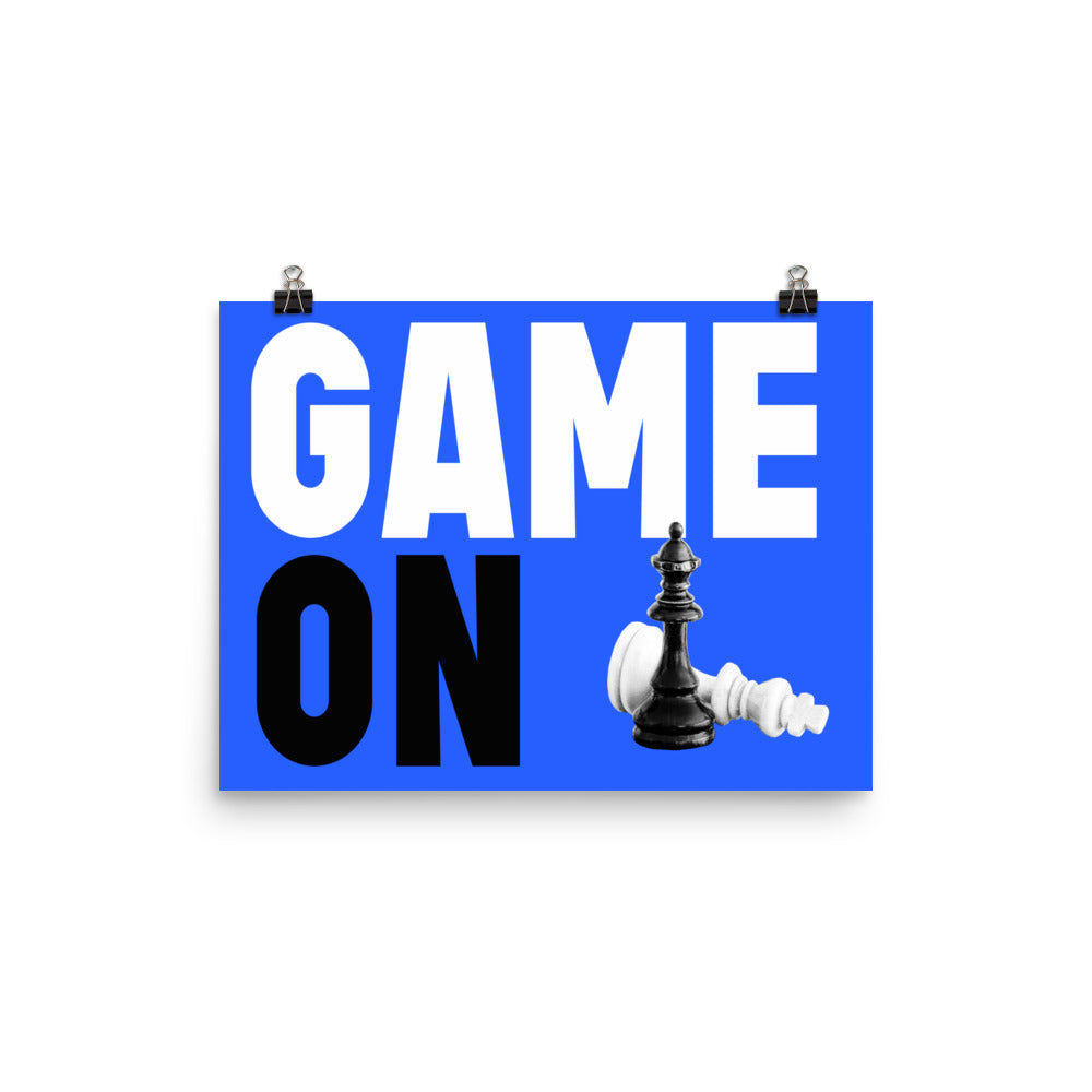 Game On - Blue Ribbon - Art Print